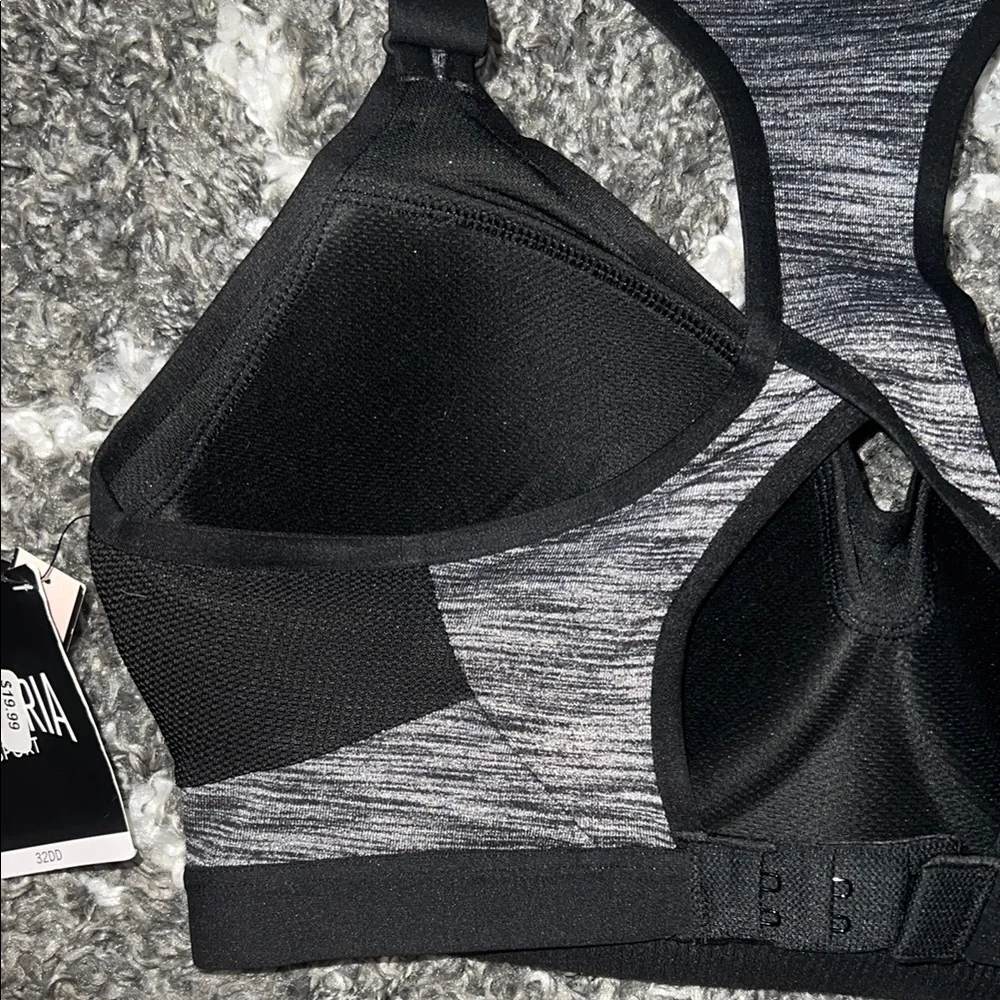 NWT Victoria’s Secret VSX Women's Black and Gray Sports Bra - Picture 7 of 10